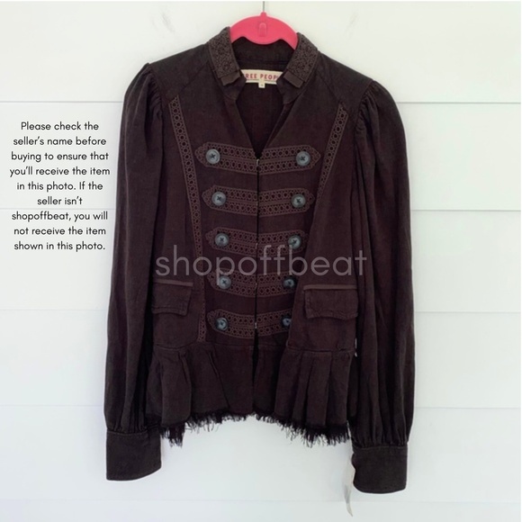 NEW Free People Ariana Jacket Washed Black XS - Picture 8 of 13